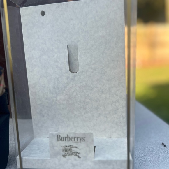 Very rare bundle BURBERRY Nova Check Mini  Bag + scarf twilly +chain New in Box - Picture 14 of 17